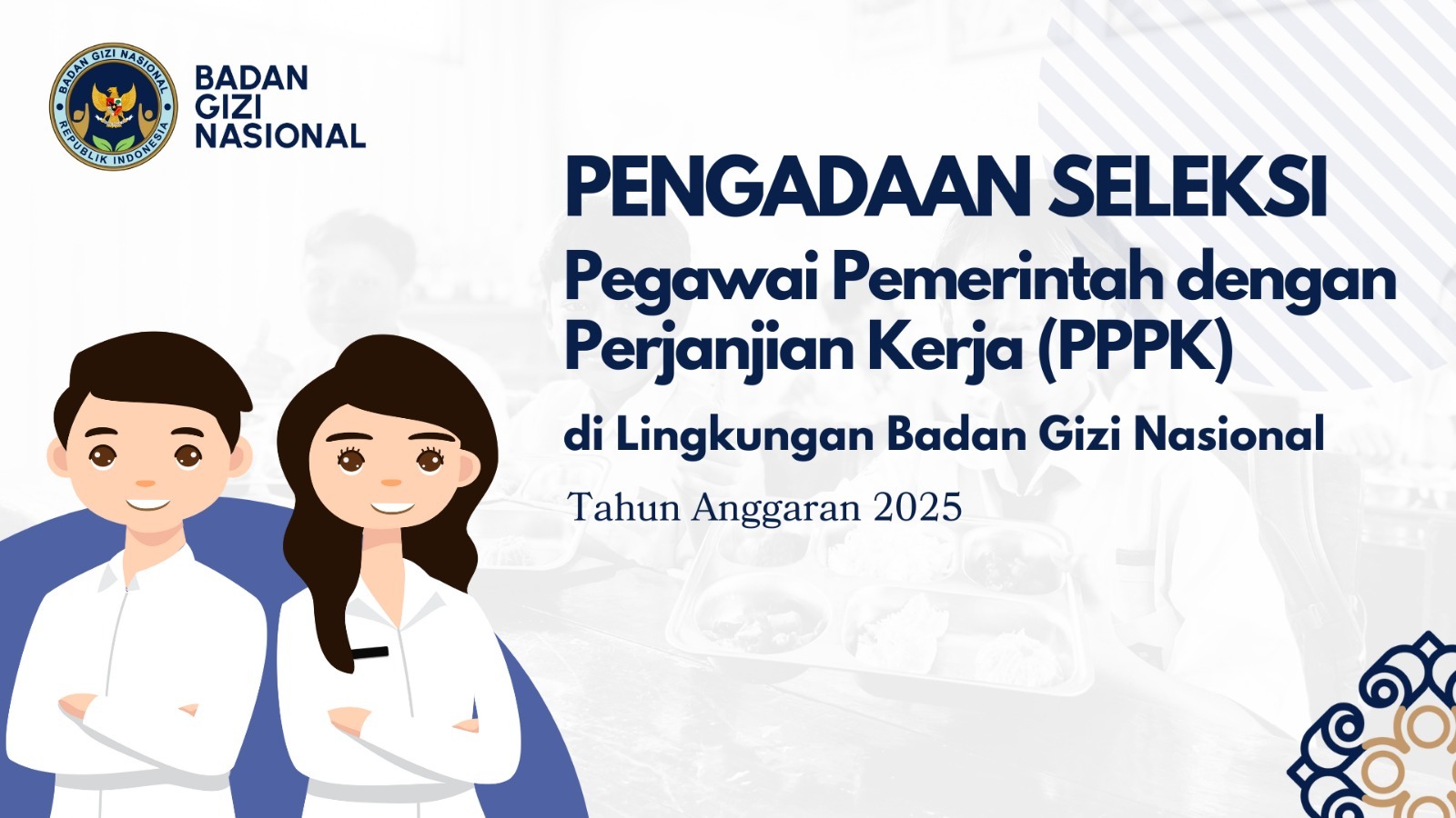 Pengumuman Seleksi Pengadaan Pegawai Pemerintah Dengan Perjanjian Kerja Tingkat Instansi Tahap II di Lingkungan Badan Gizi Nasional Bengkulu Selatan Tahun Anggaran 2025